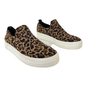 Steve Madden Womens Size 6.5 Darayl Slip-On Animal Print Sneakers